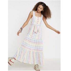 Urban Outfitters Pastel Striped Maxi Dress